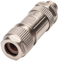 DIGITUS M12-Stecker X-kodiert IP67,Cat.6A, feldkonfektionie.