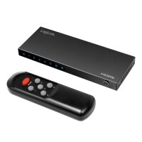 Logilink Switch HDMI 5x1-Port, 4K/60Hz, HDCP, HDR, CEC, RC