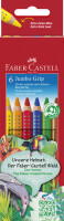 FABER-CASTELL Buntstift Jumbo Grip 6er-Kartonetui