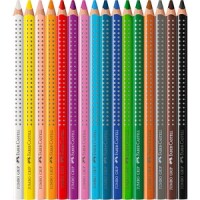FABER-CASTELL Buntstift Jumbo Grip 16er Metalletui