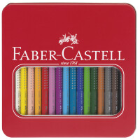 FABER-CASTELL Buntstift Jumbo Grip 16er Metalletui