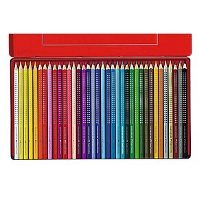 FABER-CASTELL Buntstift Colour Grip 36er Metalletui