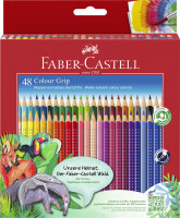 FABER-CASTELL Buntstift Colour Grip 48er Kartonetui