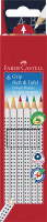 FABER-CASTELL Buntstift Grip Heft + Tafel 6er-Etui