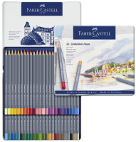 FABER-CASTELL Aqua.stift Goldfaber Aqua 48-Metalletui