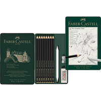 FABER-CASTELL Set Pitt Graphite Matt 11er Metalletui