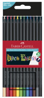 FABER-CASTELL Buntstifte Black Edition 12er Kartonetui