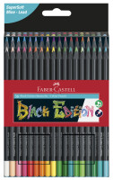 FABER-CASTELL Buntstifte Black Edition 36er Kartonetui