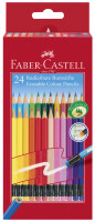 FABER-CASTELL Buntstift radierbar 24er Kartonetui