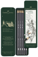 FABER-CASTELL Aqua.bleistift Graphite Aquarelle 5er Et