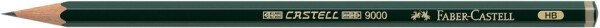 FABER-CASTELL Bleistift Castell 9000 B 12Stk.