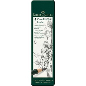 FABER-CASTELL Bleistift Castell 9000 Jumbo 5er Etui