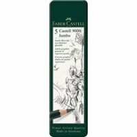 FABER-CASTELL Bleistift Castell 9000 Jumbo 5er Etui
