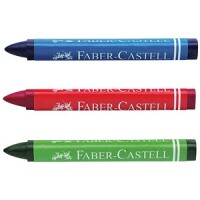 FABER-CASTELL Wachsmalstifte dreikant 24-er Kartonetui