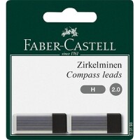 FABER-CASTELL Zirkelmine 2mm 2x 6er H Blister