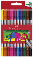 FABER-CASTELL Doppelfasermaler 10er Etui