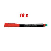 FABER-CASTELL Marker Multimark permanent F rot