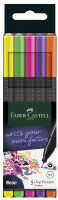 FABER-CASTELL Finepen Grip 0.4 5er Etui neon