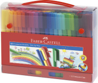 FABER-CASTELL Koffer Connector Filzstifte 60-teilig
