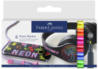 FABER-CASTELL Neon Marker 6er Kartonetui
