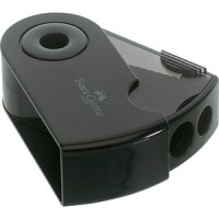 FABER-CASTELL Spitzer Doppelspitzdose Sleeve schwarz