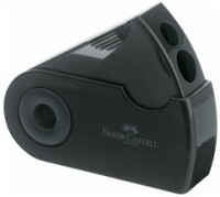 FABER-CASTELL Spitzer Doppelspitzdose Sleeve schwarz