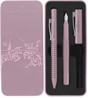 FABER-CASTELL Füller M/KS Set Grip 2010 rose shadows
