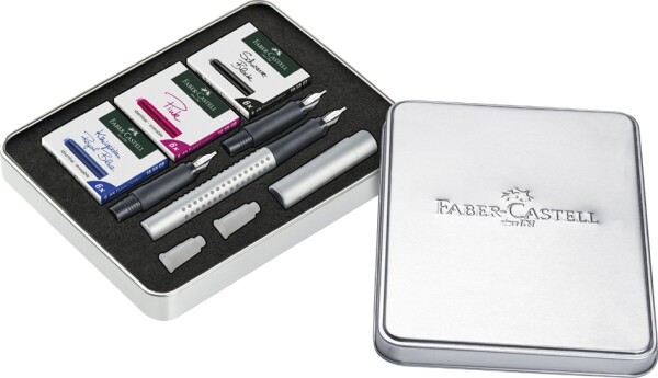 FABER-CASTELL Kalligrafie Set Grip Füller 1.1/1.4/ 1.8