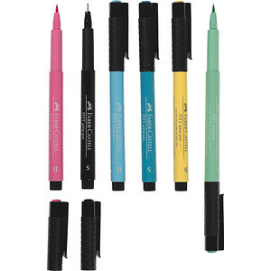 FABER-CASTELL Tuschestift Pitt Artist Pen Lettering 6x