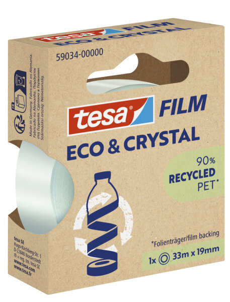 tesa ECO & CRYSTAL, 1 Rolle 33mX19mm HFB