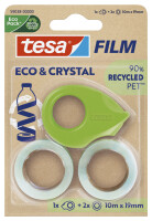 tesa ECO & CRYSTAL, 2 Rollen 10mX19mm Blister,mit...