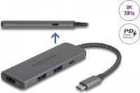 DELOCK USB Type-C Dockingstation 8K-HDMI / USB / PD 3.0 100W