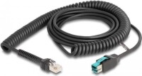 DELOCK Spiralkabel RJ50 Stecker zu PoweredUSB Stecker 12 V 3