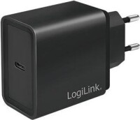 Logilink USB-Steckdosenadapter, 1x USB-C (PD), 18 W, schwarz