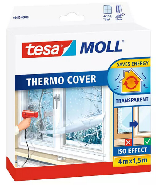 tesamoll Thermo Cover Fensterisolierfolie 4m x 1,5m