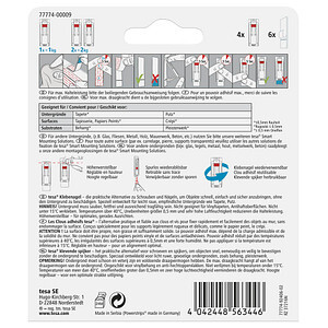 tesa Klebenagel verstellbar Tapete & Putz bis 1kg       4St.