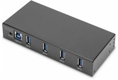 DIGITUS USB-Hub    4-Port 3.0->4xA3.0 industrial line schw.