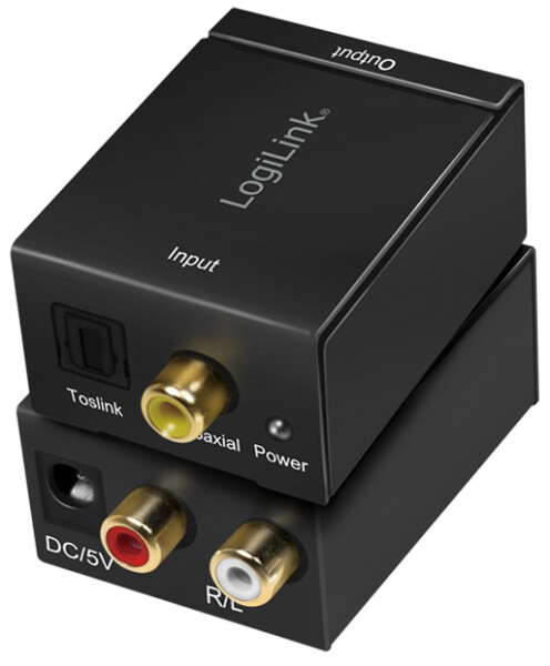 Logilink Koaxial und Toslink zu analog L/R Audio-Konverter