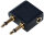 Logilink Audio-Adapter,2x3,5mm2-Pin/M zu 3,5 mm 3-Pin/F, 90°
