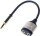 Logilink Audio-Kabel,3,5mm 3-Pin/M 2x3,5mm 3-Pin/F,schw.Blau
