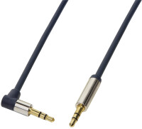 Logilink Audio-Kabel,3,5mm 3-Pin/M (90°) zu 3,5mm...