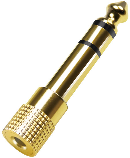 Logilink Audio-Adapter,6,35 mm 3-Pin/M zu 3,5 mm 3-Pin/F,Zi.