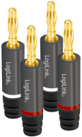 Logilink Audio-Bananenstecker für Selbstmontage (4...