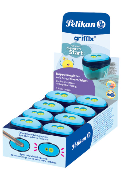 Pelikan Doppeldosenanspitzer griffix Blau 8 ST