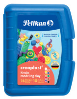 Pelikan Kinderknete Creaplast 10 Farben im blauen Etui, 240g