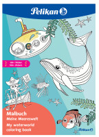 Pelikan Malbuch Blue Sea mit Stickern, 48 Seiten FSC Mix