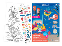 Pelikan Upcycling Bastelbuch mit Sticker, Meereswelt A4