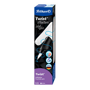 Pelikan Twist structure Füller Re.- Linkshänder White M